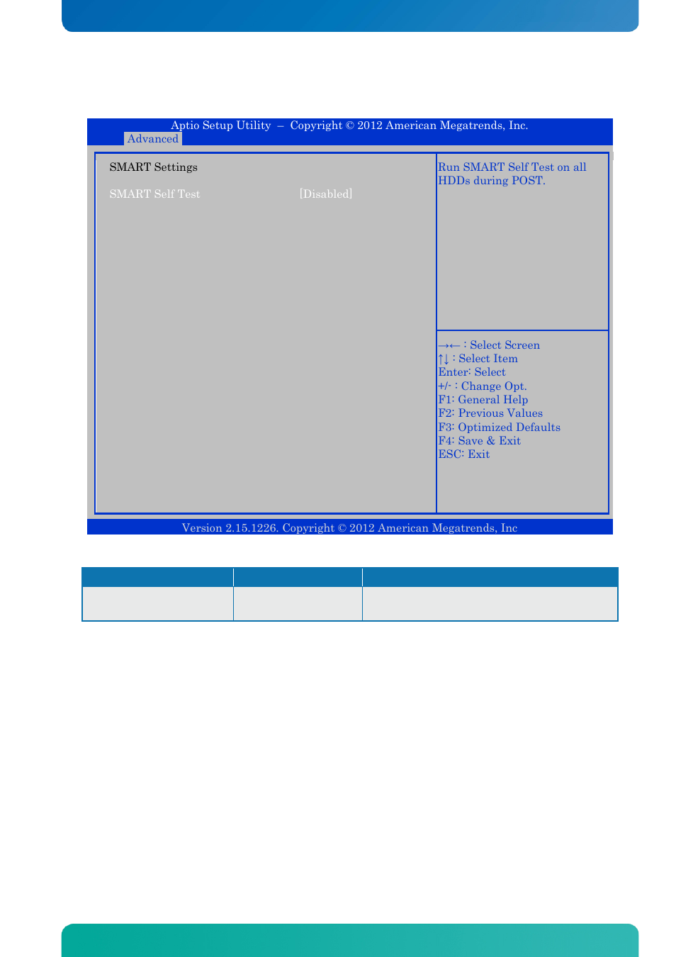 10 advanced - smart settings, Advanced - smart settings, Bios - advanced | Kontron KTQM67-mITX User Manual | Page 98 / 148