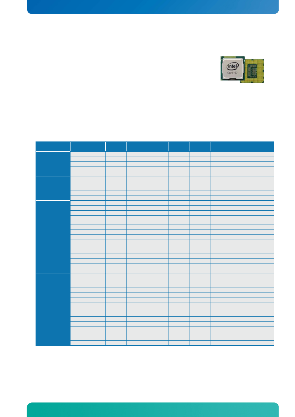 3 processor support table, Processor support table, System specification | Kontron KTQ67-FLEX User Manual | Page 17 / 137