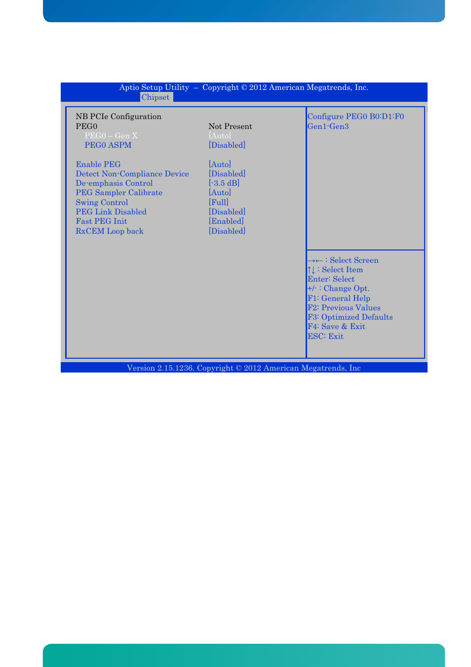 Nb pcie configuration, Bios - chipset | Kontron KTQ67-FLEX MED User Manual | Page 114 / 129