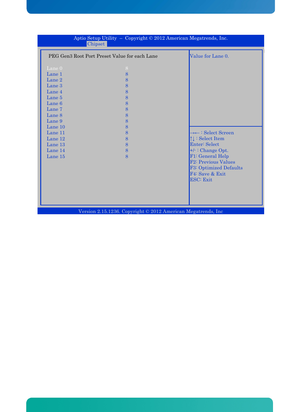Bios - chipset | Kontron KTQ77-FLEX User Manual | Page 124 / 141