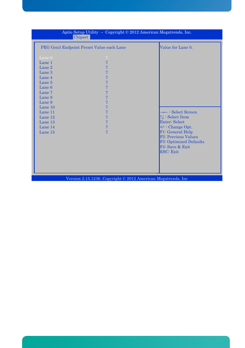 Bios - chipset | Kontron KTQ77-FLEX User Manual | Page 125 / 141