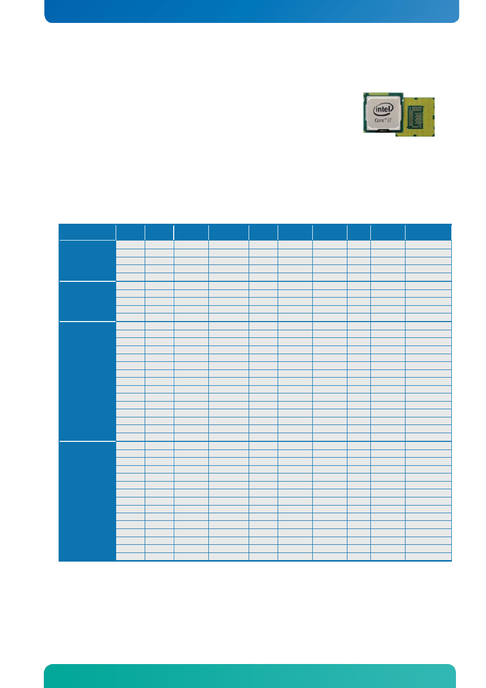 3 processor support table, Processor support table, System specification | Kontron KTQ77-FLEX User Manual | Page 17 / 141