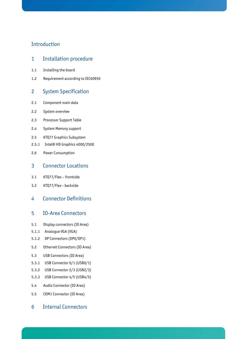 Kontron KTQ77-FLEX User Manual | Page 4 / 141