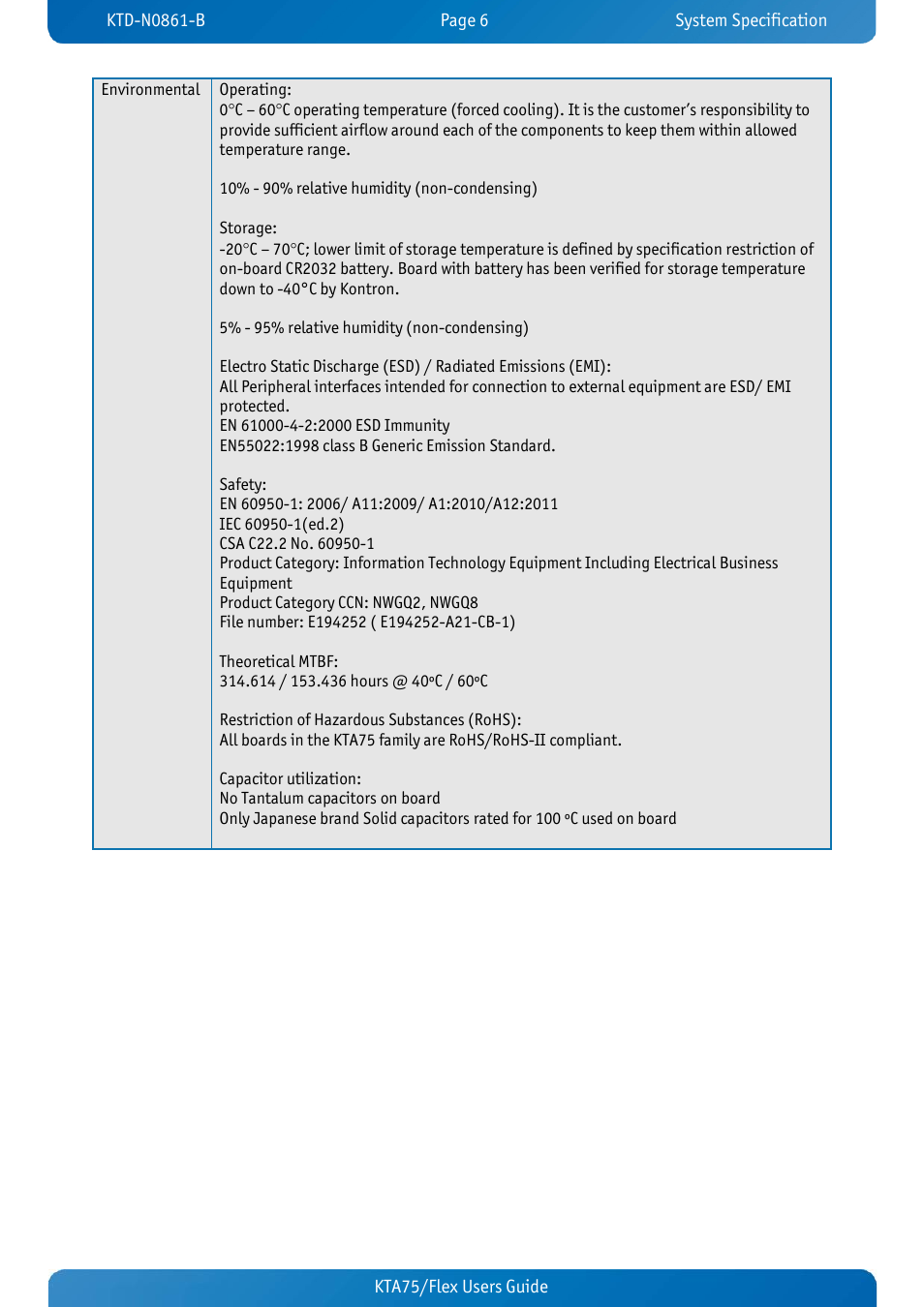 Kontron KTA75-FLEX User Manual | Page 14 / 90