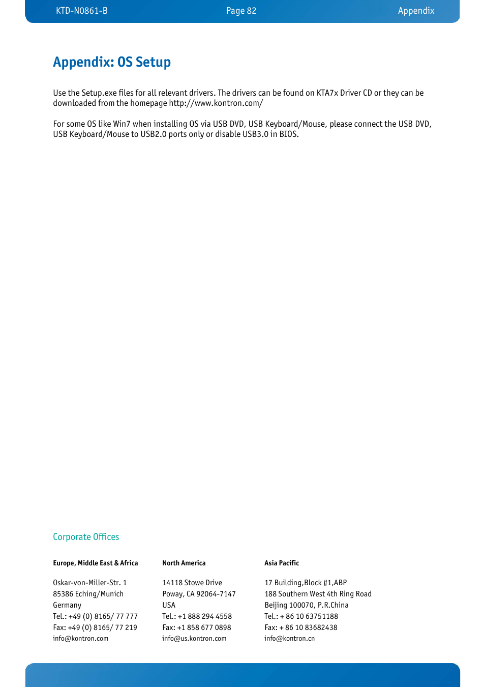 Appendix: os setup | Kontron KTA75-FLEX User Manual | Page 90 / 90