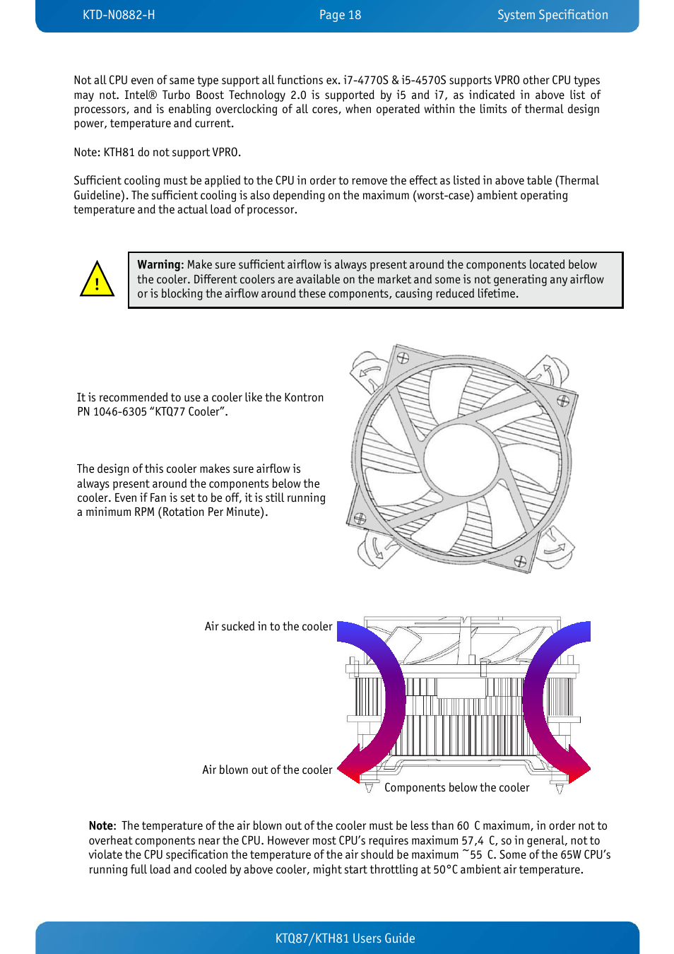 Kontron KTH81-mITX User Manual | Page 18 / 98