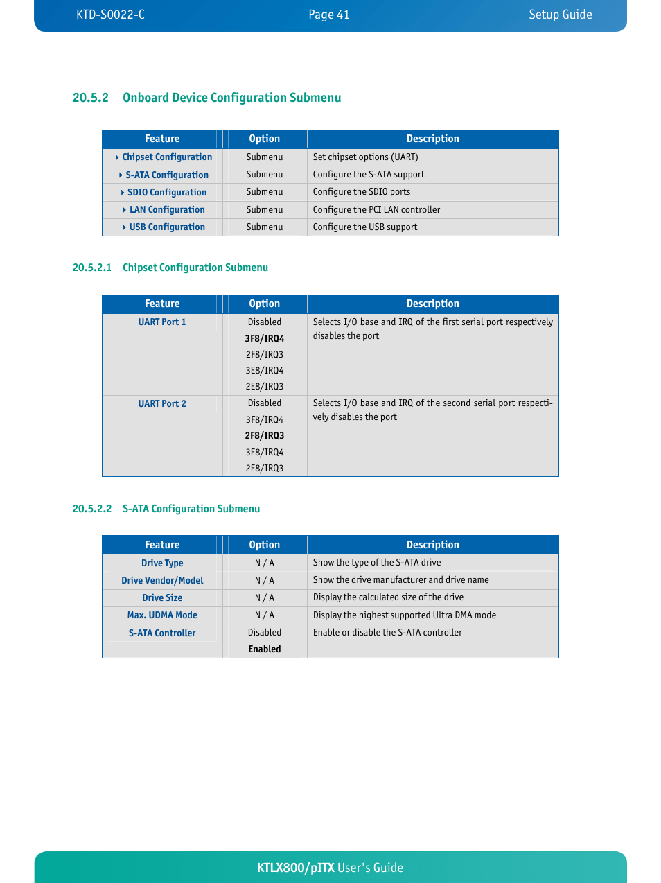 Kontron KTLX800-pITX User Manual | Page 46 / 66