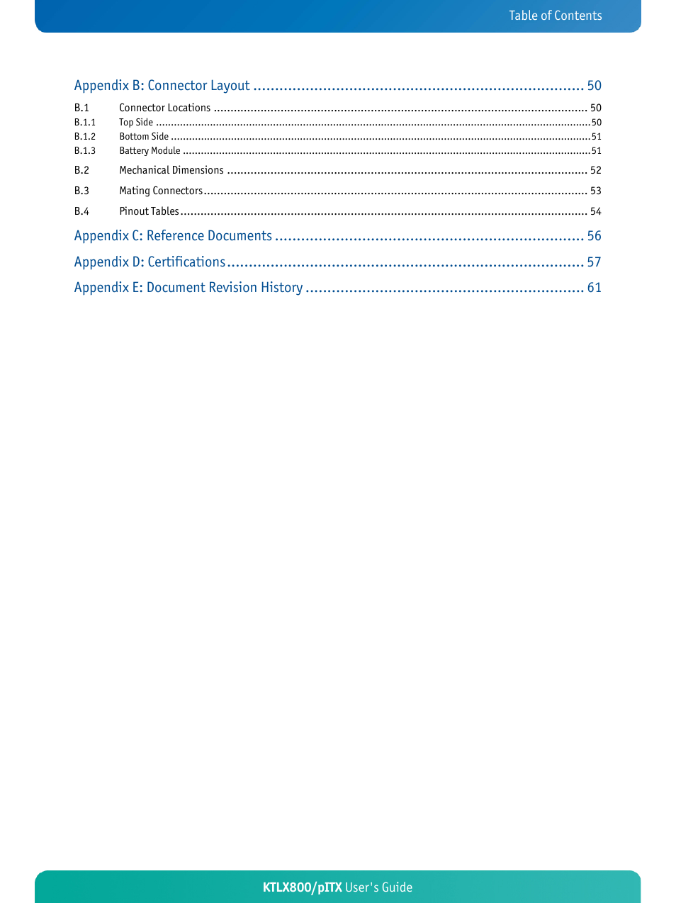 Kontron KTLX800-pITX User Manual | Page 5 / 66