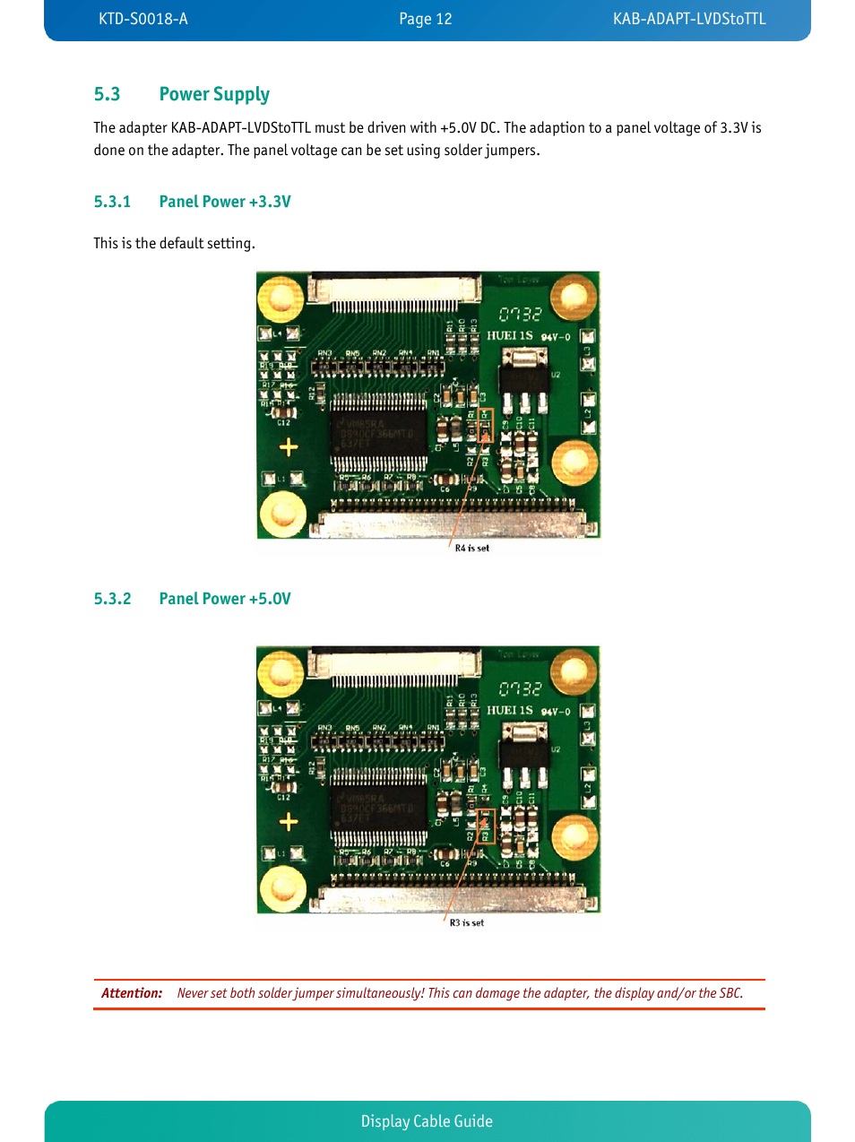 3 power supply | Kontron KTD-S0018-A User Manual | Page 14 / 19