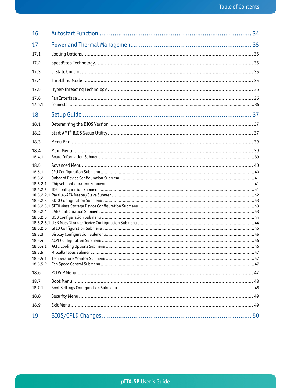 Kontron pITX-SP User Manual | Page 4 / 67