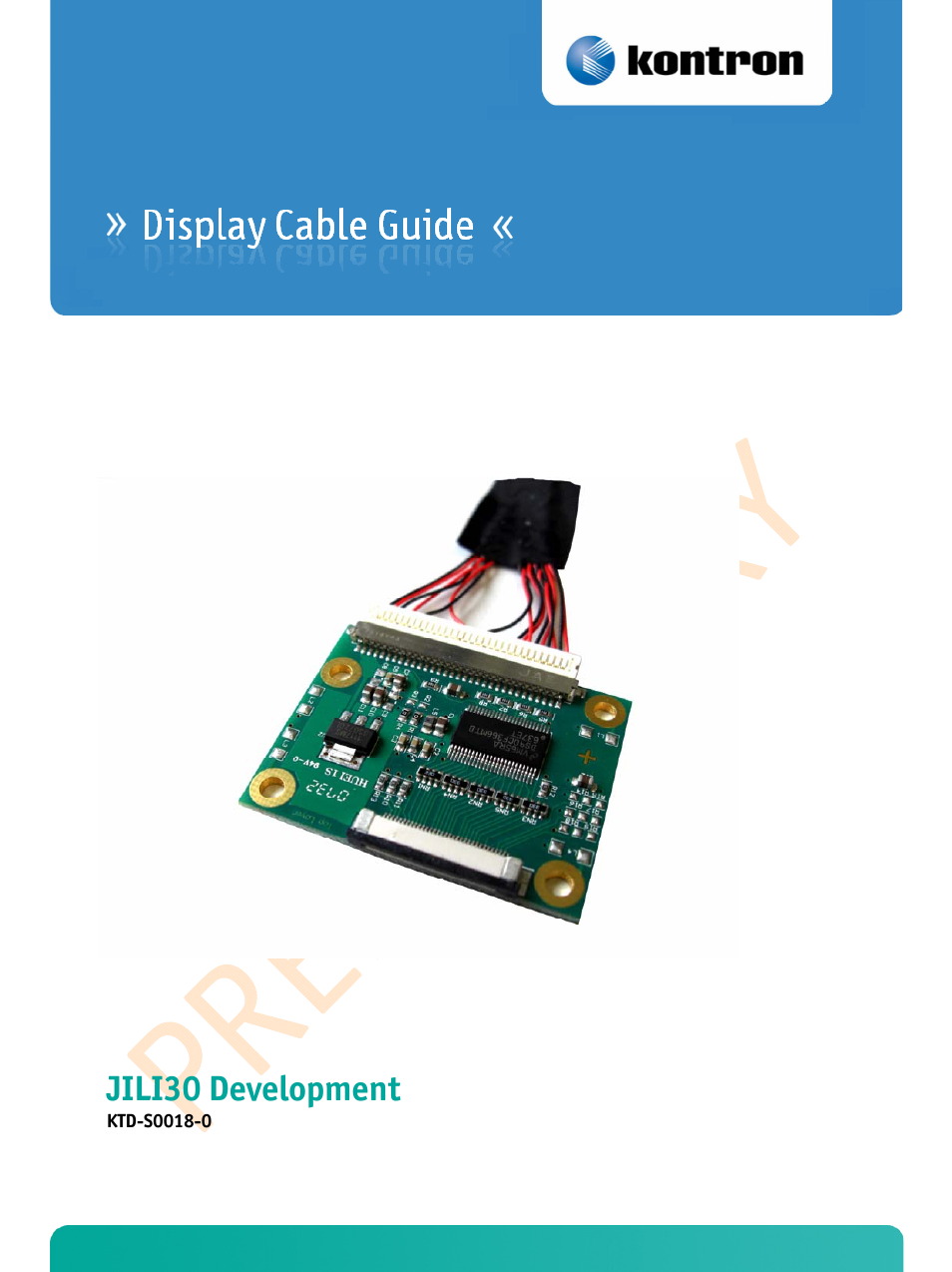 Kontron pITX-SP Display Cable User Manual | 19 pages