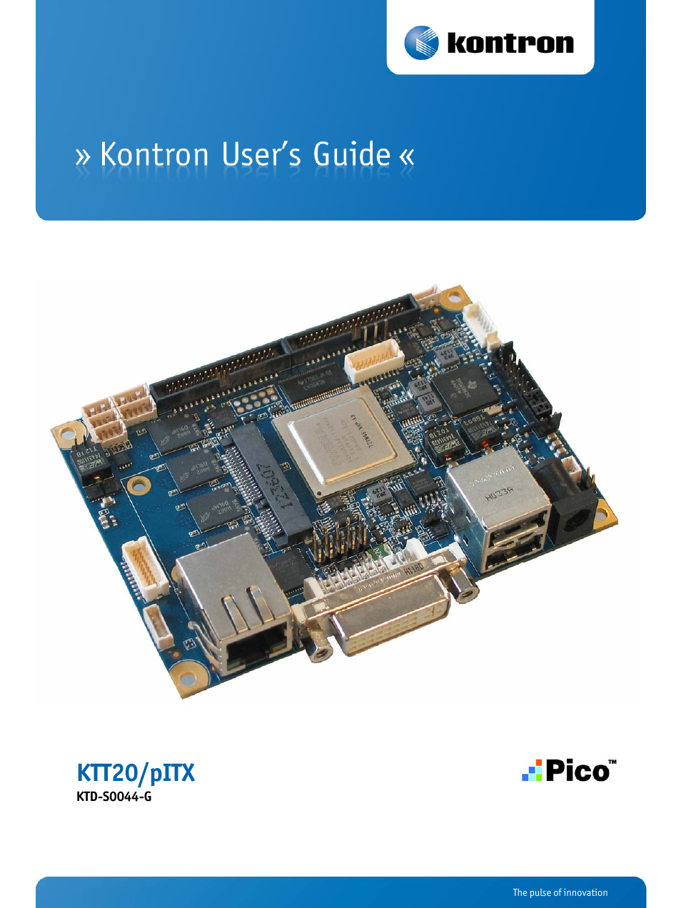 Kontron KTT20-pITX User Manual | 52 pages