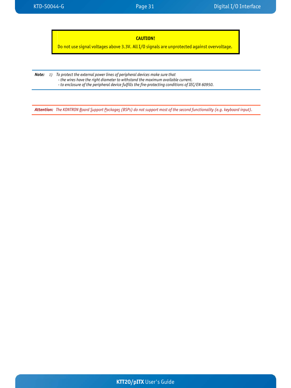 Ktt20/pitx user's guide | Kontron KTT20-pITX User Manual | Page 35 / 52