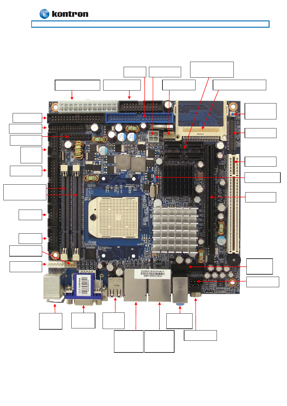 1 connector layout, 1 kt690/mitx, Connector layout | Kt690/mitx, Kt690 family, Connector layout 4.1 | Kontron KT690-mITX (BGA) - dual core User Manual | Page 26 / 93