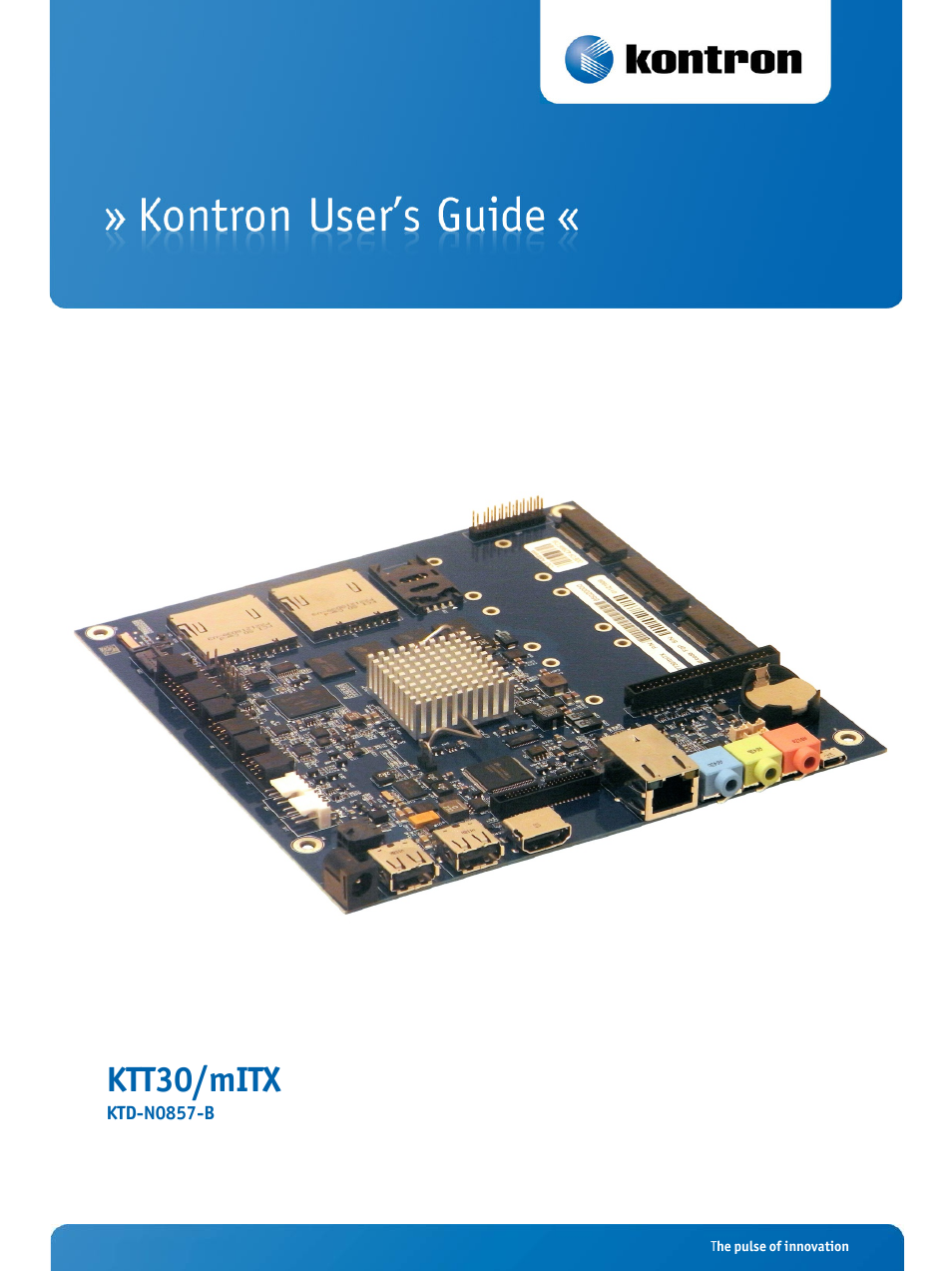 Kontron KTT30-mITX User Manual | 38 pages