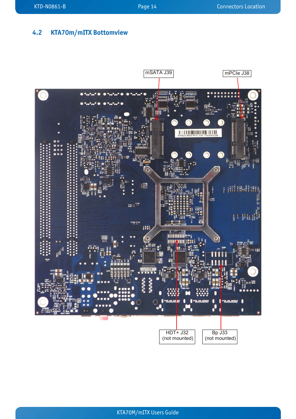 2 kta70m/mitx bottomview, Kta70m/mitx bottomview | Kontron KTA70M-mITX User Manual | Page 21 / 88