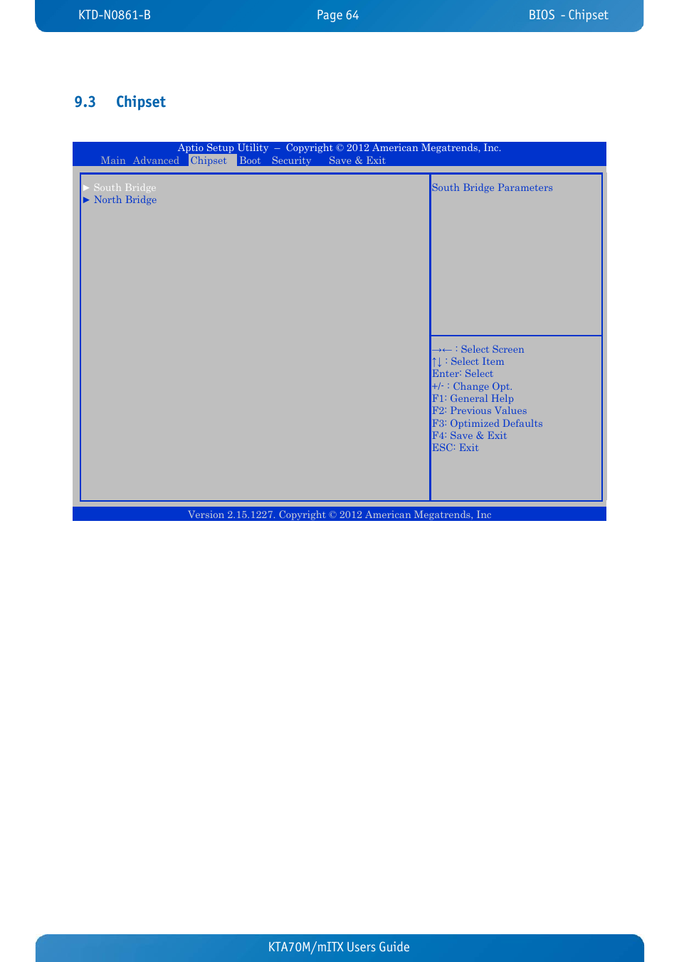 3 chipset, Chipset, Kta70m/mitx users guide kta70m/mitx users guide | Kontron KTA70M-mITX User Manual | Page 71 / 88