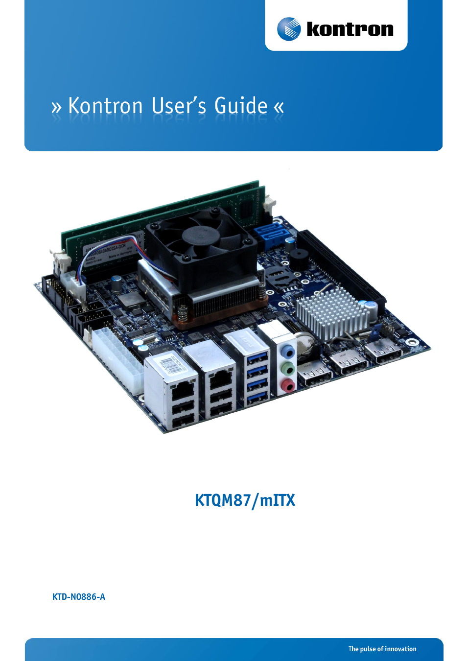 Kontron KTQM87-mITX User Manual | 110 pages