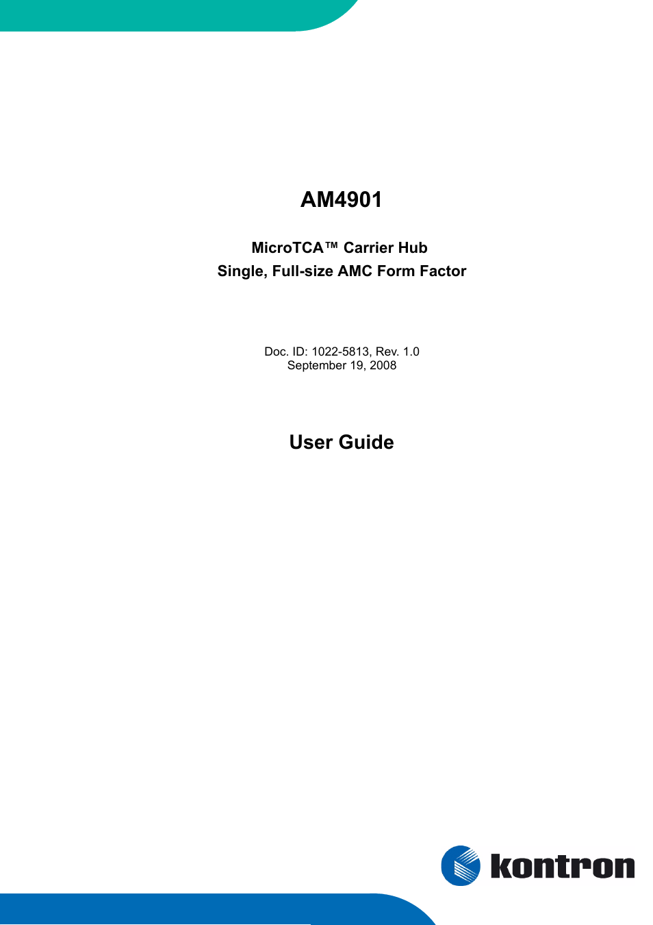 Kontron AM4901 User Manual | 28 pages