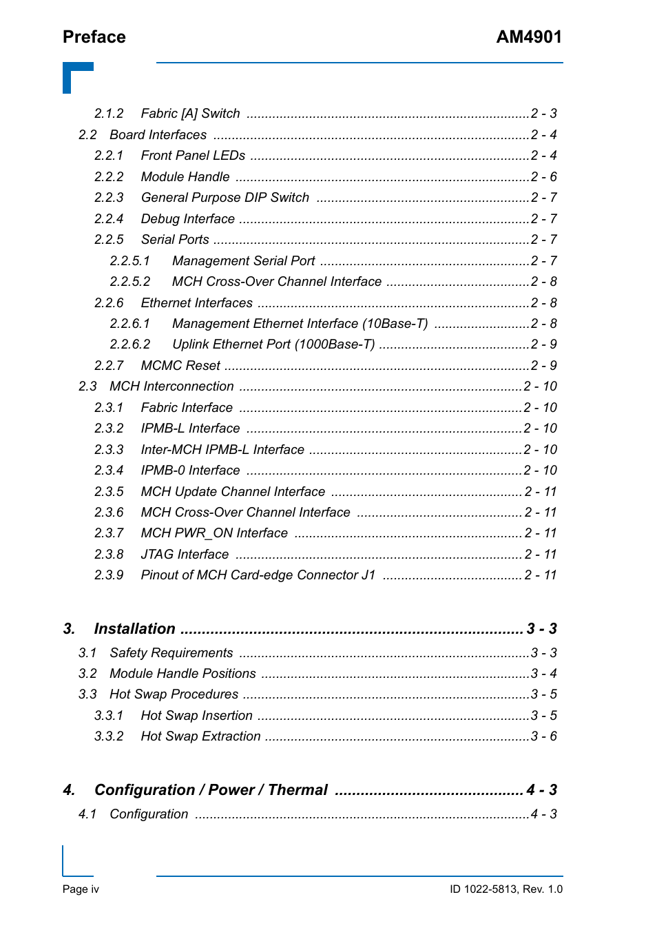 Preface am4901 | Kontron AM4901 User Manual | Page 4 / 28