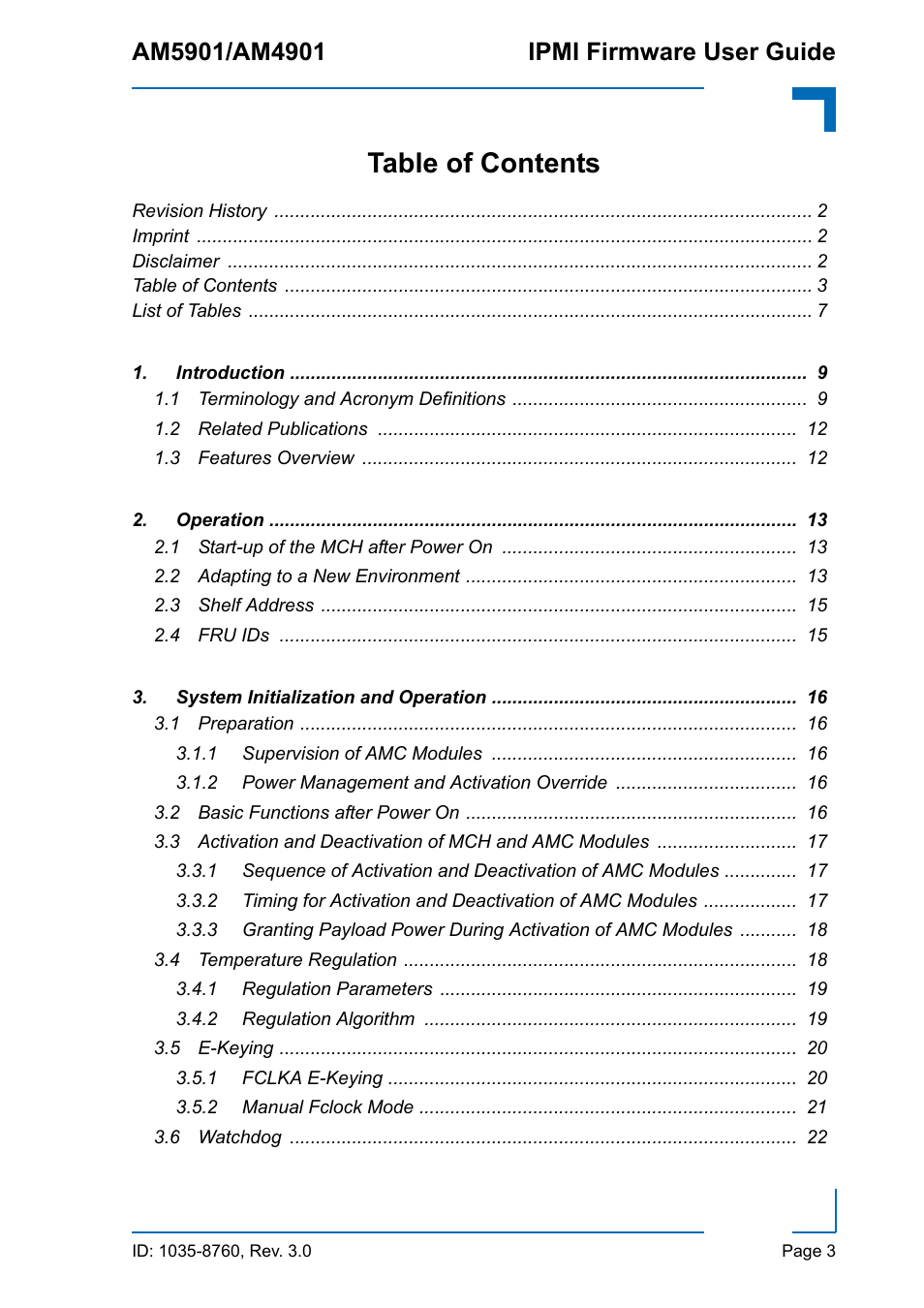 Kontron AM4901 IPMI User Manual | Page 3 / 92