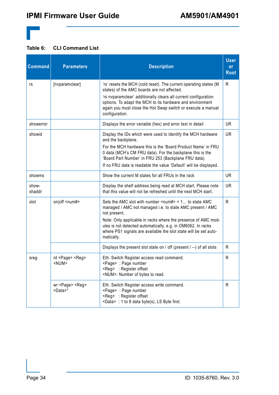 Kontron AM4901 IPMI User Manual | Page 34 / 92