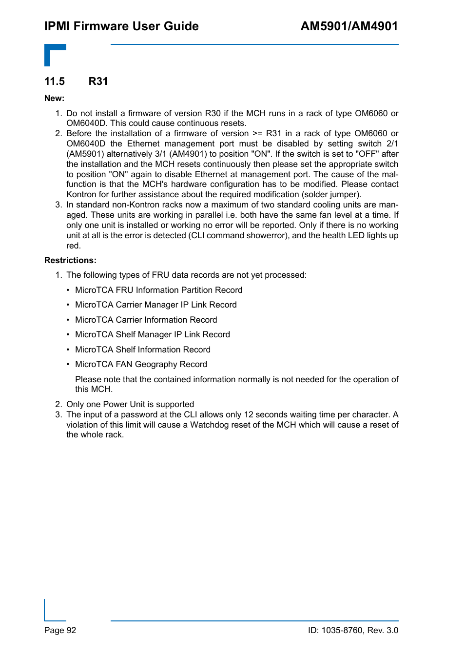 5 r31 | Kontron AM4901 IPMI User Manual | Page 92 / 92