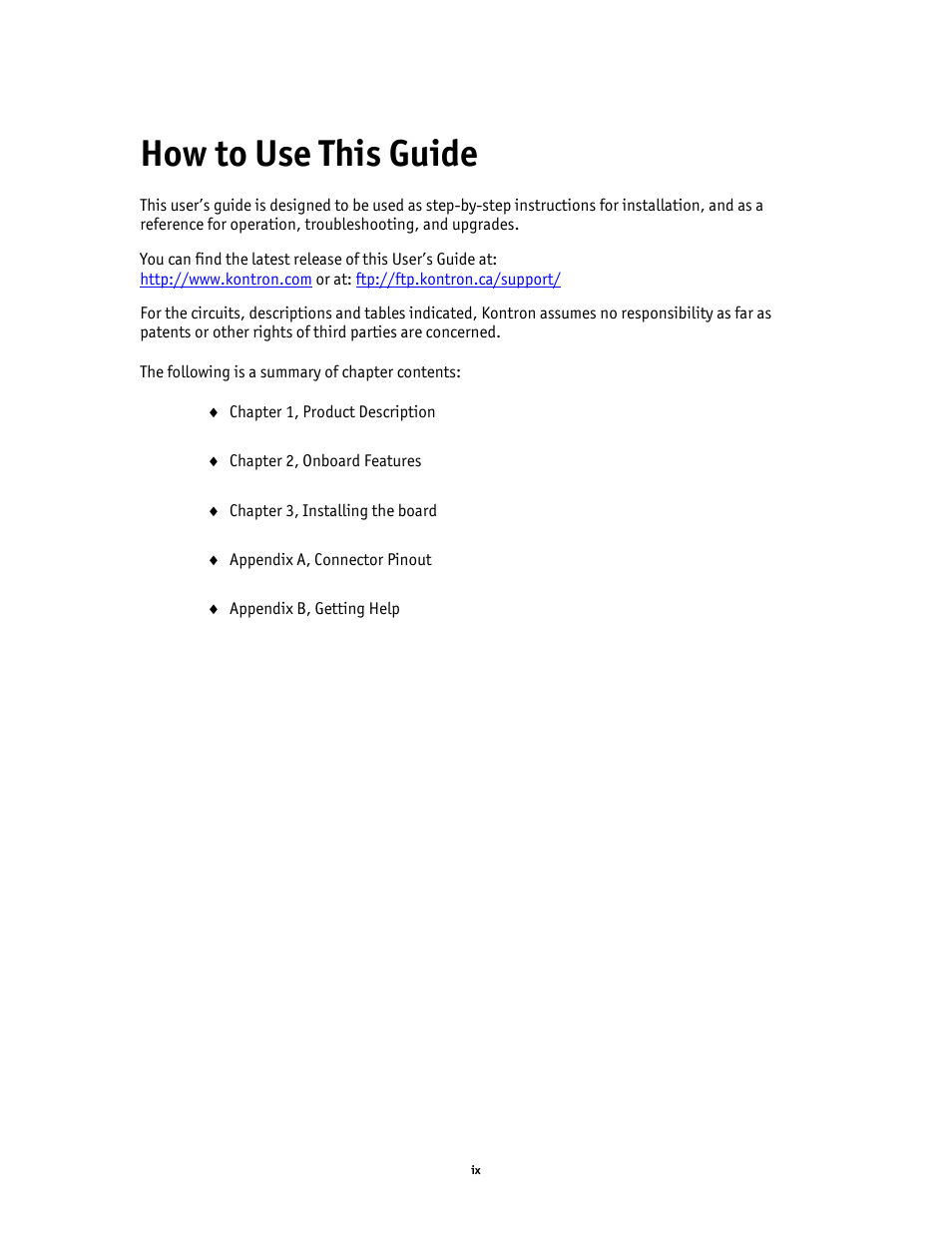 How to use this guide | Kontron AM4520 Manual User Manual | Page 10 / 37