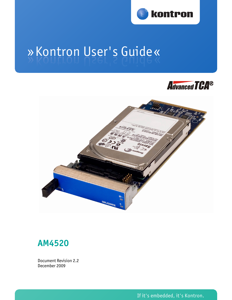 Kontron AM4520 Manual Mid-Size User Manual | 31 pages