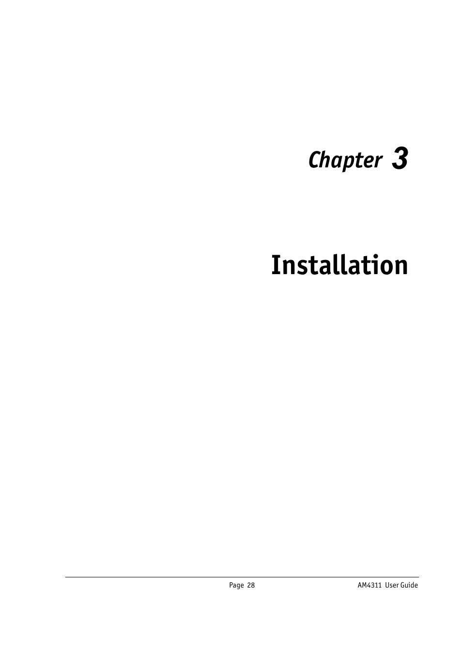 Installation, Chapter | Kontron AM4311 User Manual | Page 43 / 48