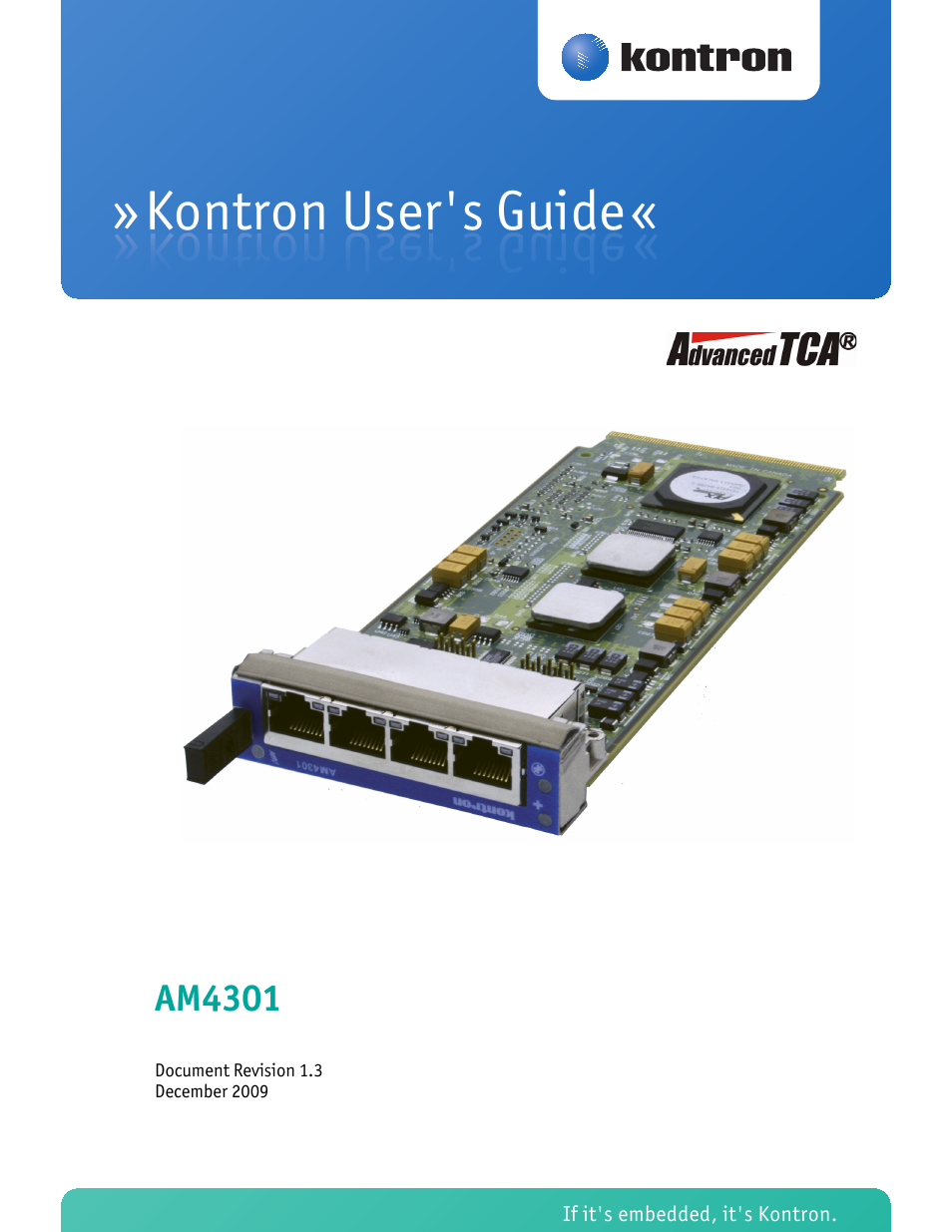Kontron AM4301 User Manual | 30 pages