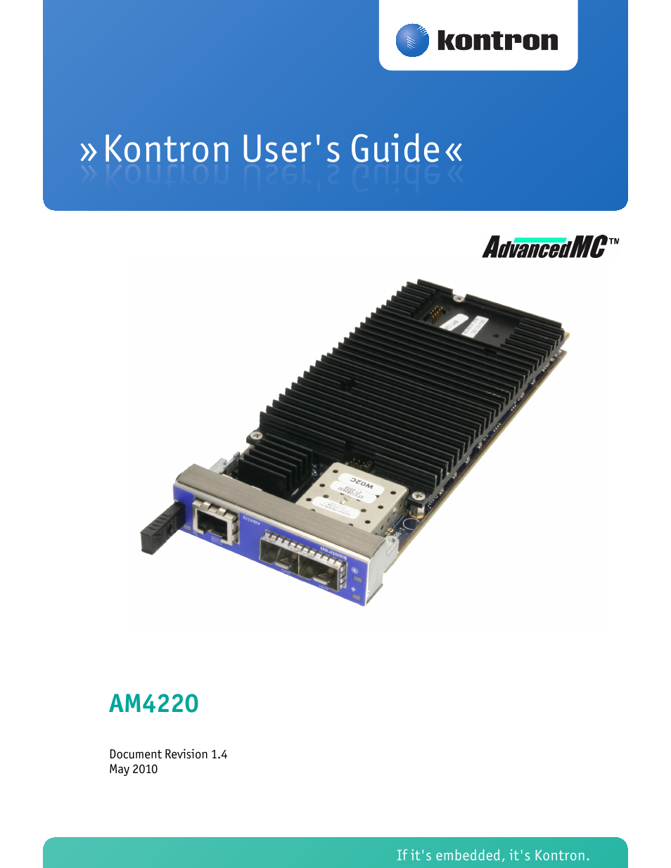 Kontron AM4220 User Manual | 90 pages