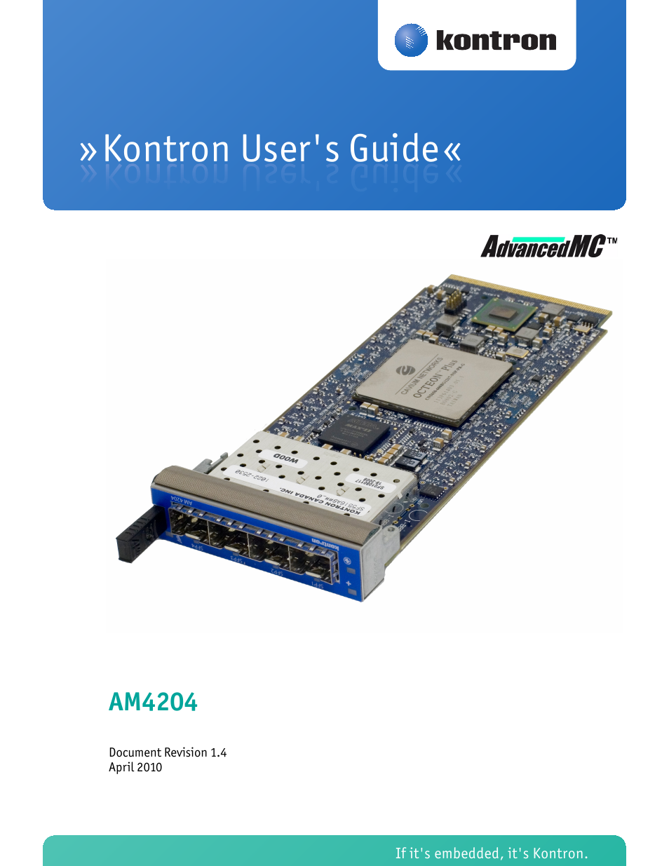 Kontron AM4204 User Manual | 89 pages