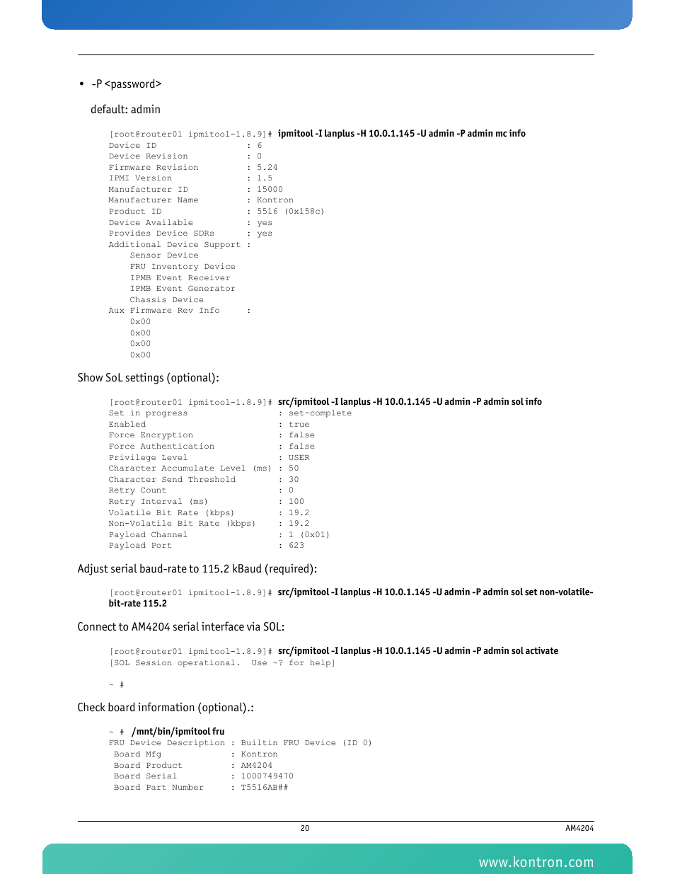 Kontron AM4204 User Manual | Page 35 / 89