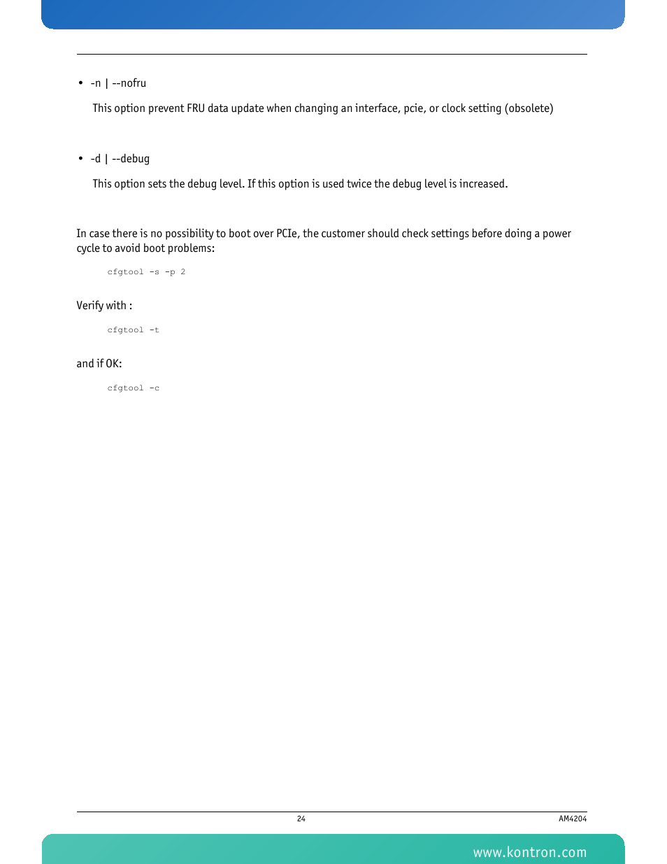 Kontron AM4204 User Manual | Page 39 / 89
