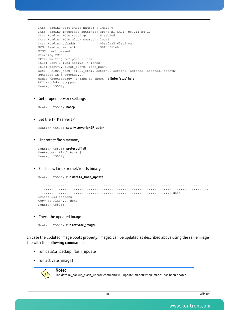 Kontron AM4204 User Manual | Page 73 / 89