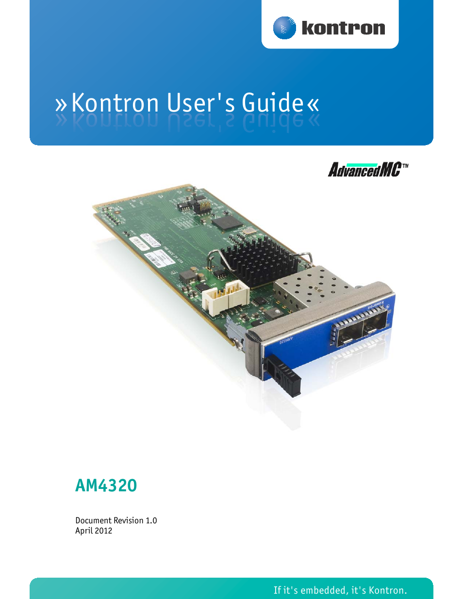 Kontron AM4320 User Manual | 30 pages