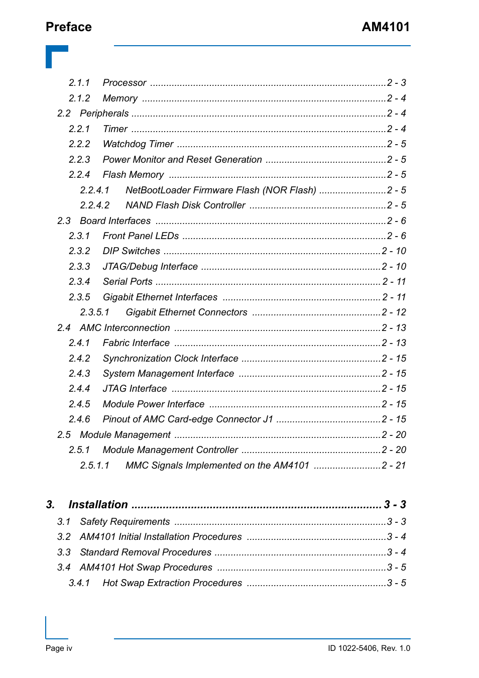 Preface am4101 | Kontron AM4101 User Manual | Page 4 / 30