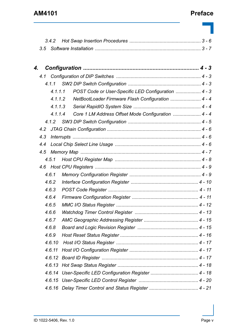 Am4101 preface | Kontron AM4101 User Manual | Page 5 / 30