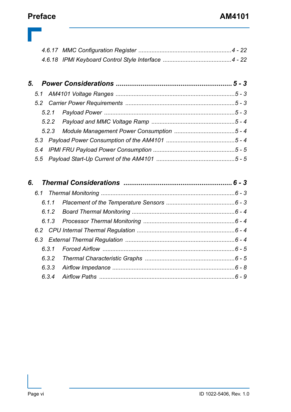 Preface am4101 | Kontron AM4101 User Manual | Page 6 / 30