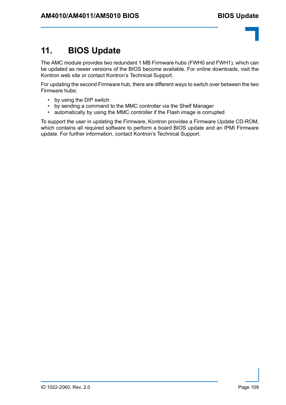 Bios update | Kontron AM5010 BIOS User Manual | Page 119 / 120