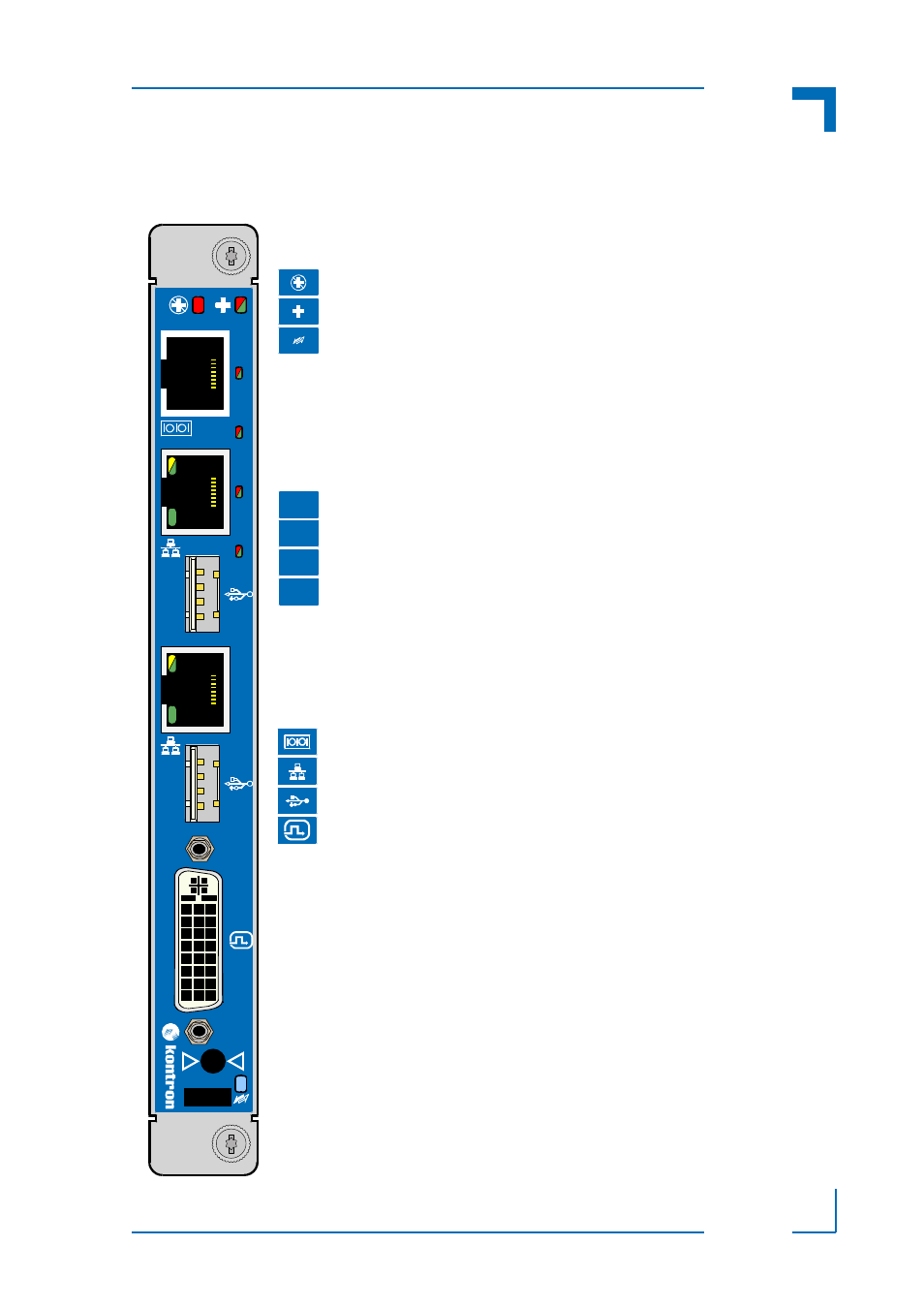 2 front panel, Front panel - 7, Am5010 introduction | Kontron AM5010 User Manual | Page 25 / 34