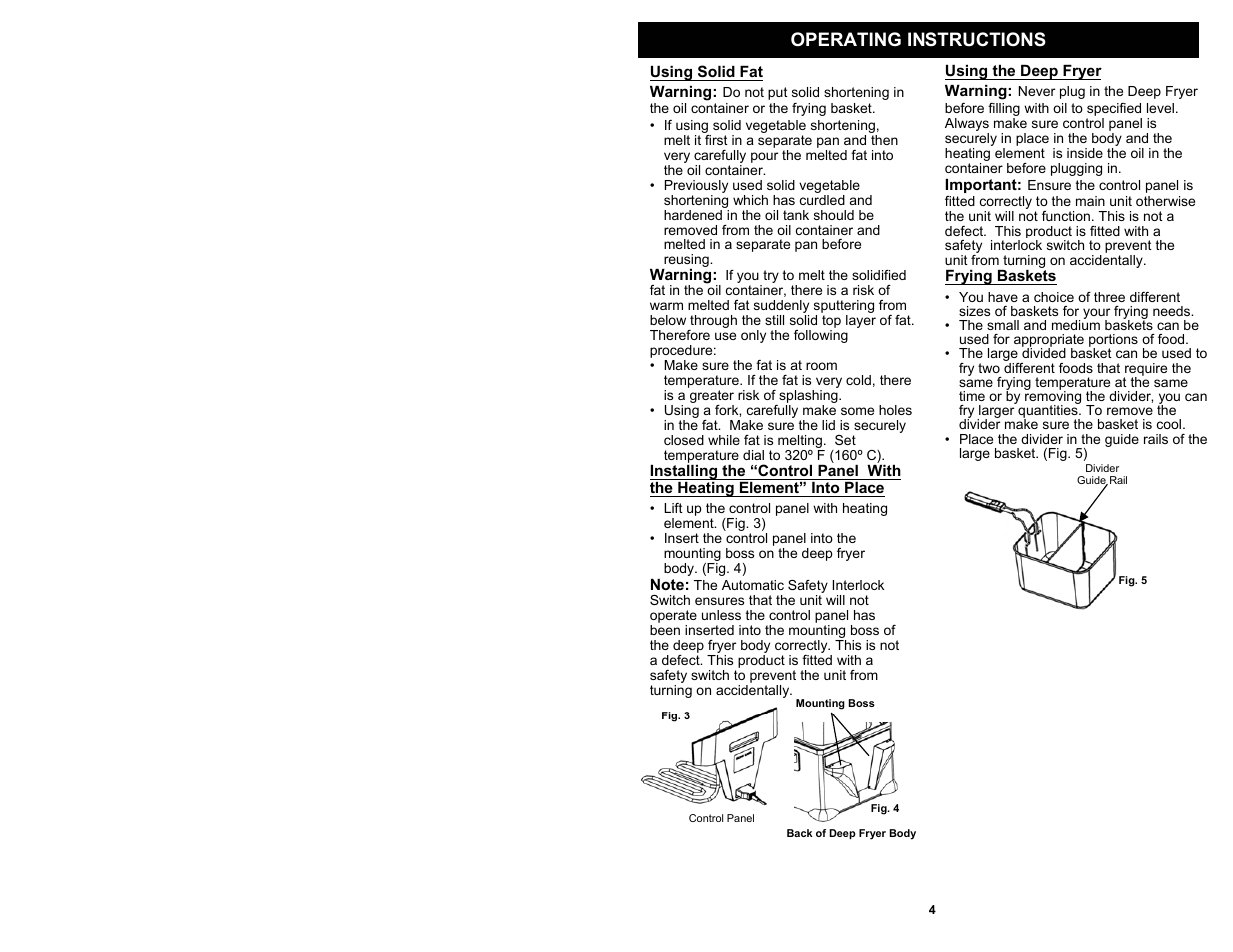 Operating instructions | Bravetti F1100H User Manual | Page 5 / 10