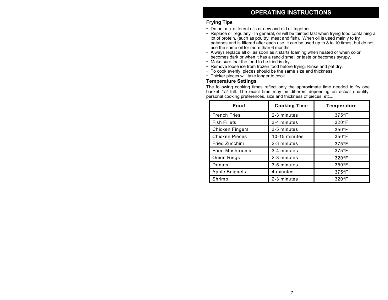 Bravetti F1100H User Manual | Page 8 / 10