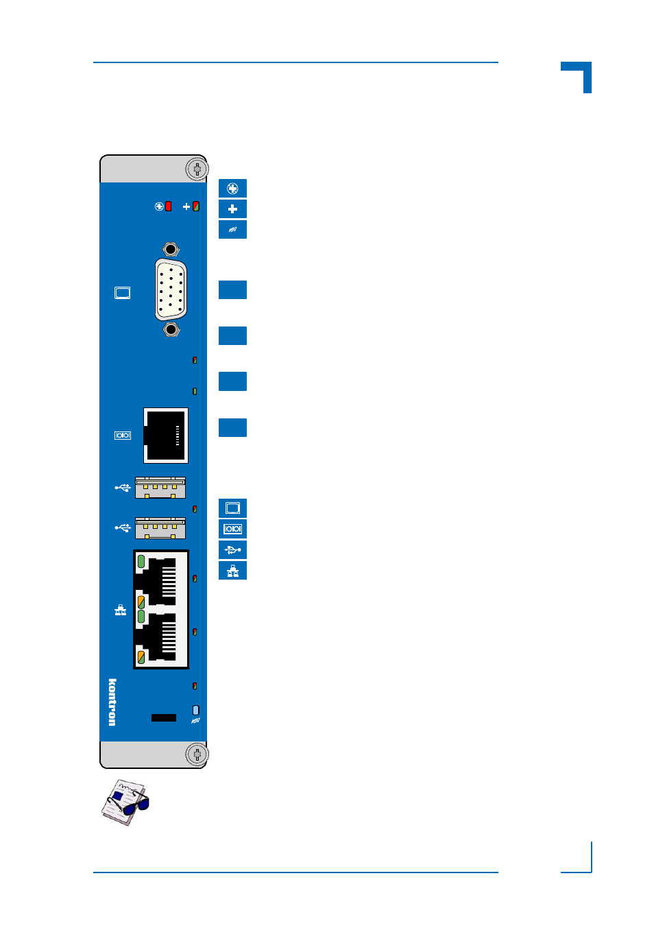 2 front panel, Front panel - 7, Am5030 introduction | Kontron AM5030 User Manual | Page 23 / 32
