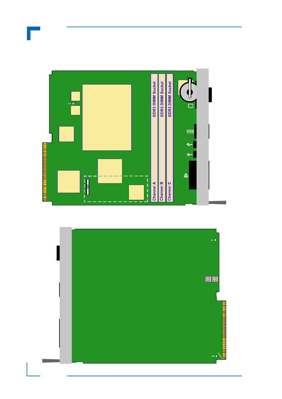 3 board layout, Board layout - 8, Introduction am5030 | Kontron AM5030 User Manual | Page 24 / 32