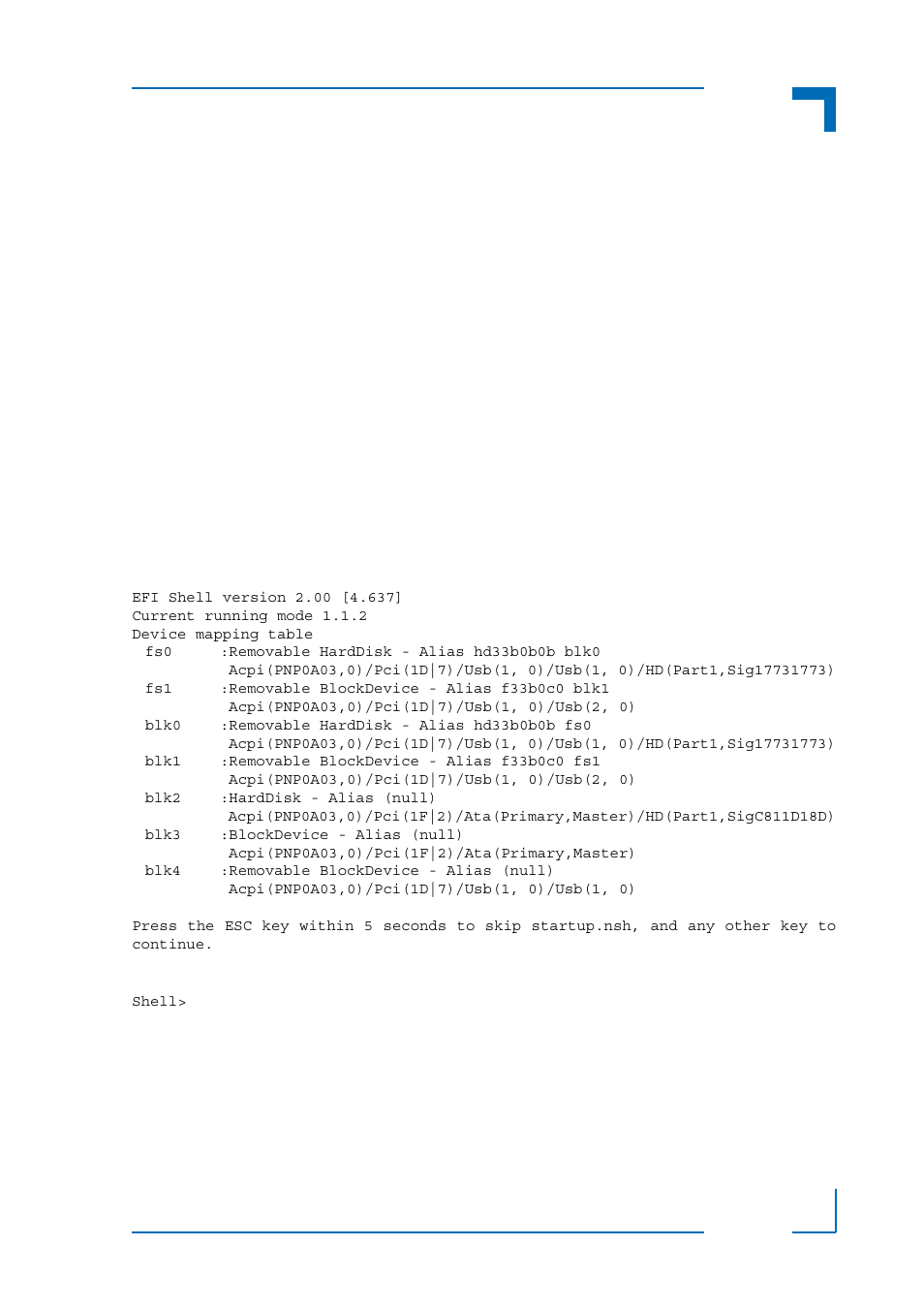 The uefi shell, 1 introduction, basic operation, 1 shell startup | Introduction, basic operation, Shell startup, Am5030 uefi bios the uefi shell | Kontron AM5030 uEFI User Manual | Page 53 / 72