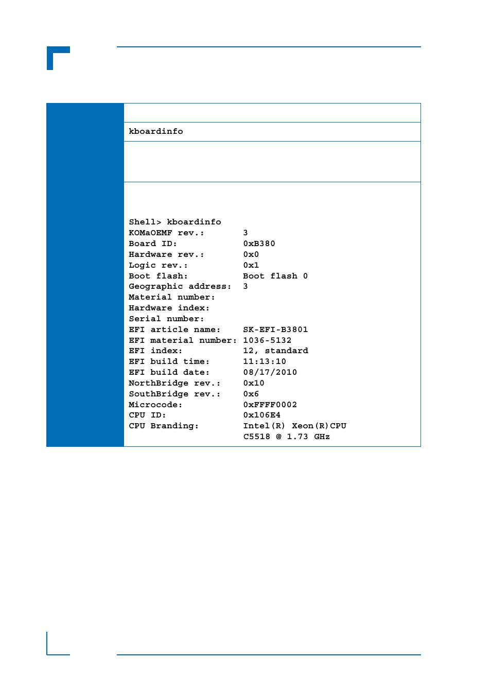 The uefi shell am5030 uefi bios | Kontron AM5030 uEFI User Manual | Page 58 / 72