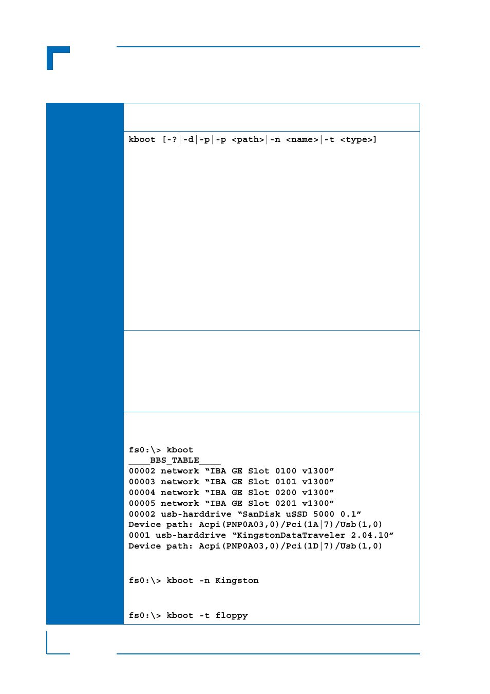 The uefi shell am5030 uefi bios | Kontron AM5030 uEFI User Manual | Page 60 / 72