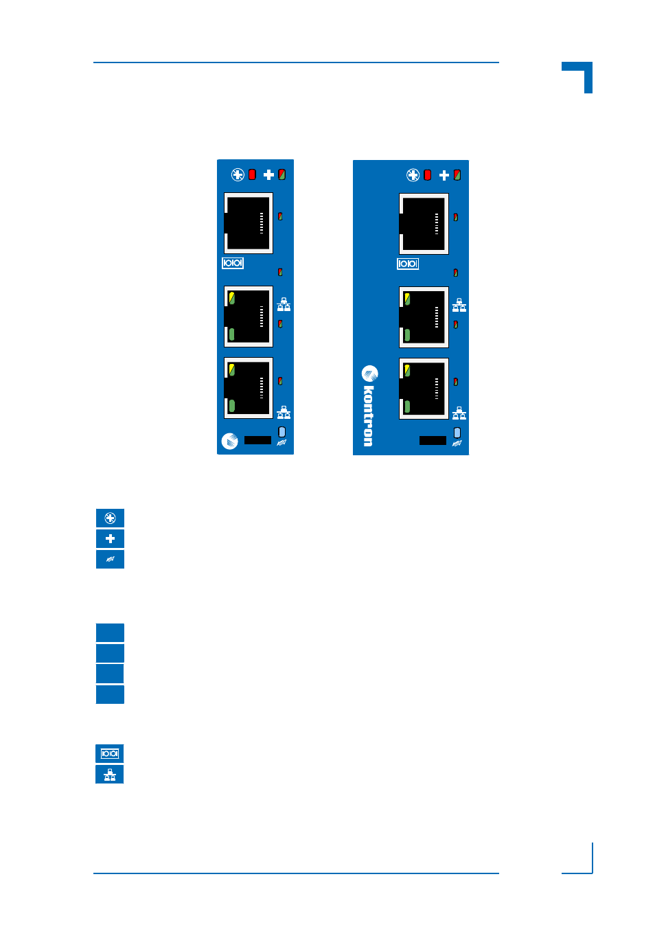 2 front panel, Front panel - 7, Am4100 introduction | Kontron AM4100 User Manual | Page 25 / 32